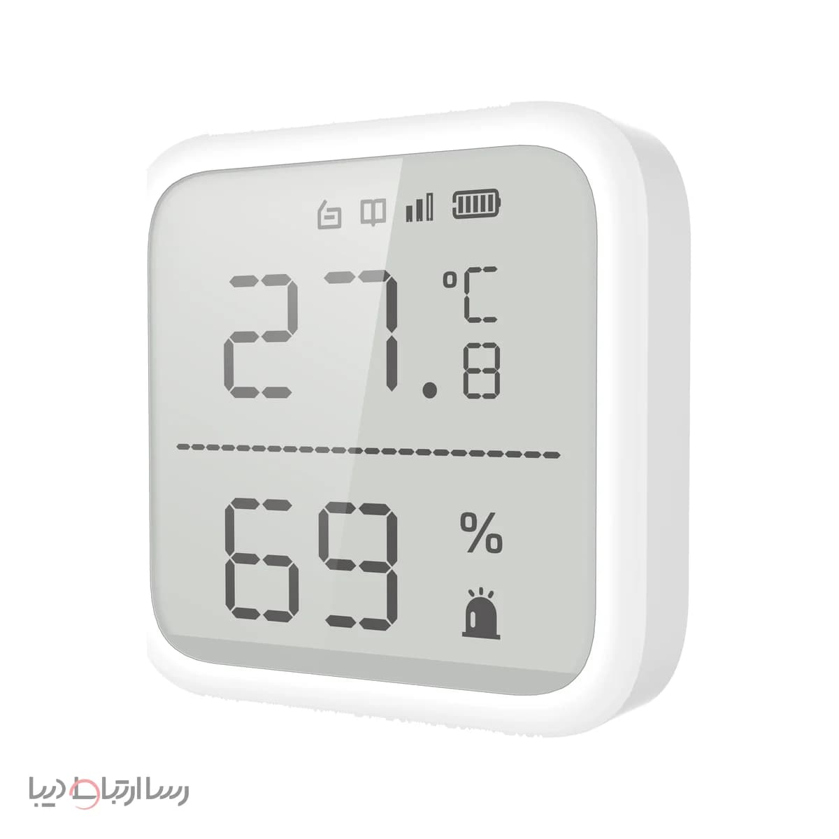 نمایشگر دما و رطوبت بیسیم (433MHz) — Hikvision DS-PDTPH-E-WB